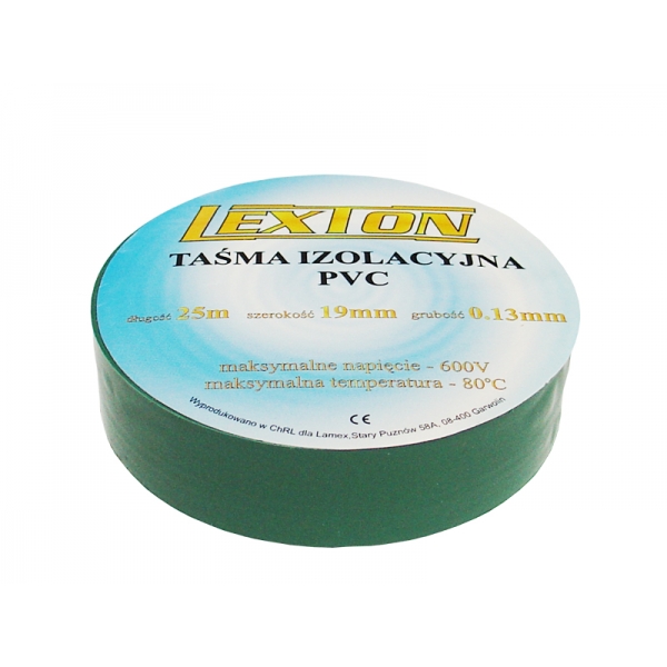 Izolační páska LEXTON 25m zelená