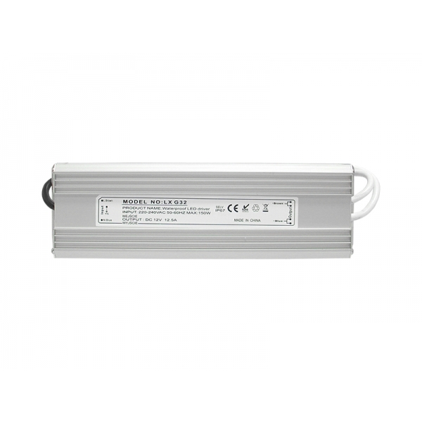 Vodotěsný LED zdroj LEXTON IP67, 12V / 150W.