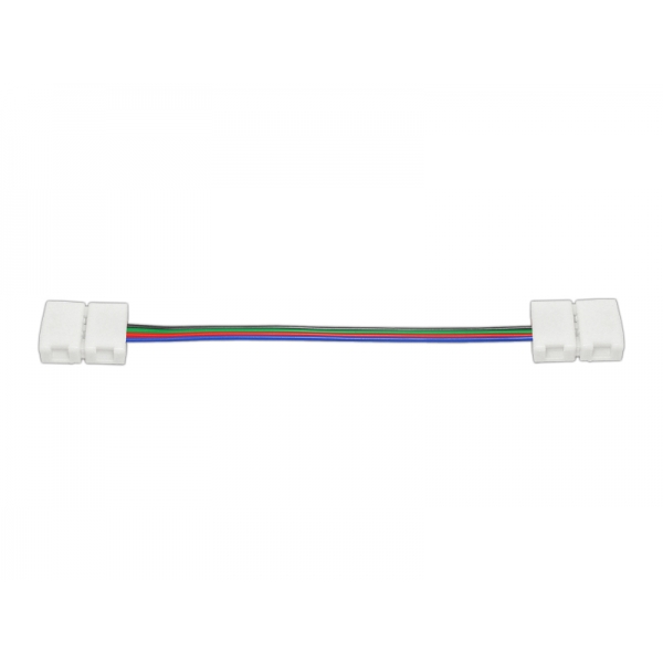 10mm RGB LED páskový konektor, oboustranná západka s dráty.