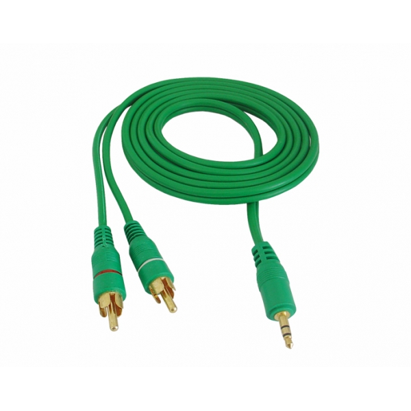 2xRCA-Jack 3,5mm kabel.1,5 m