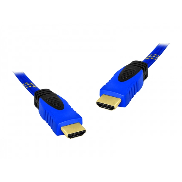 HDMI-HDMI kabel 10m modrý v1.4.