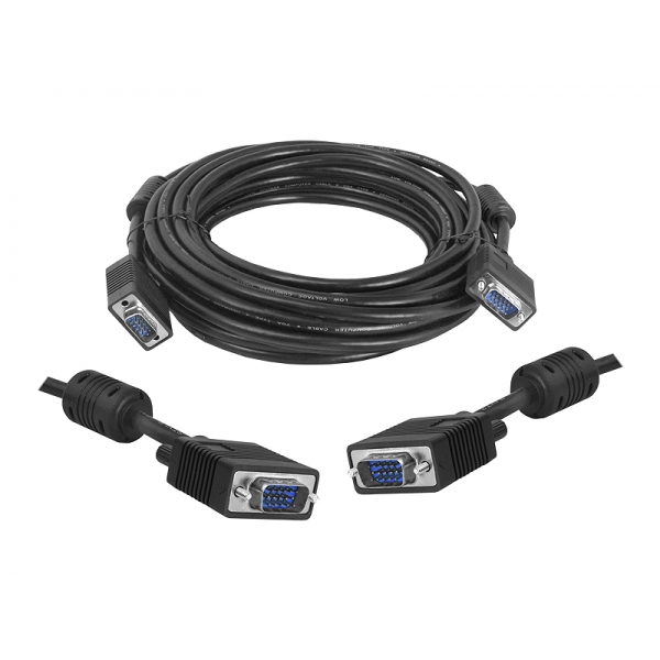 Počítačový kabel SVGA, plug-to-plug, 15m.