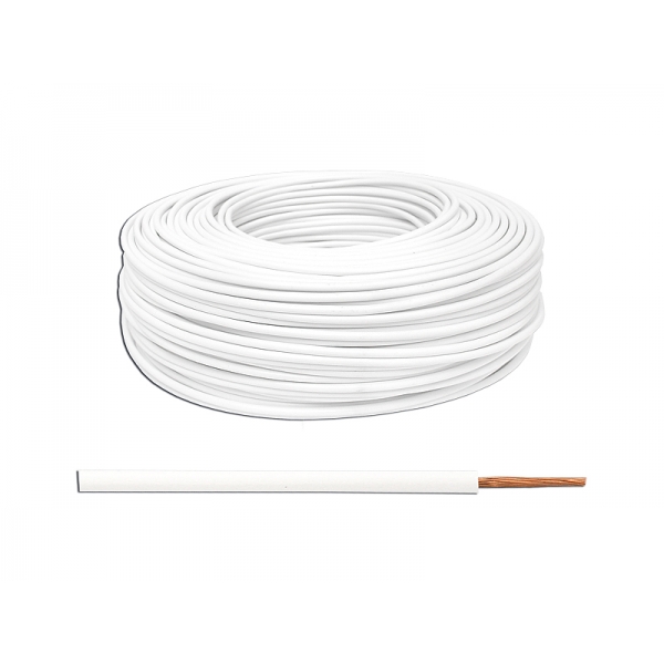 Kabel LgY / H07V-K 1x1,5, bílý, 100m.