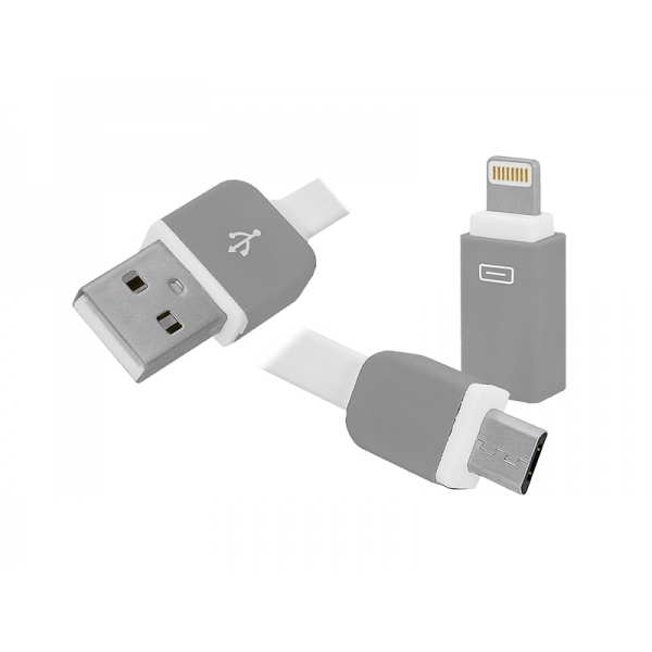 PS USB kabel - Iphone / microUSB 3v1.