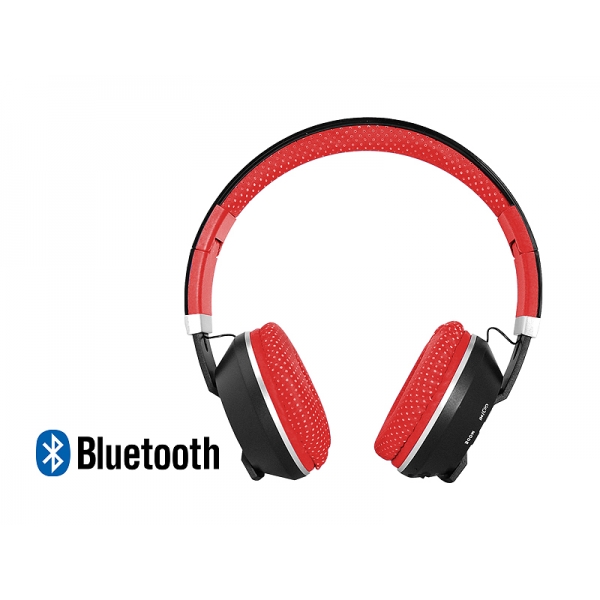 LTC MIZZO bluetooth sluchátka, červená.