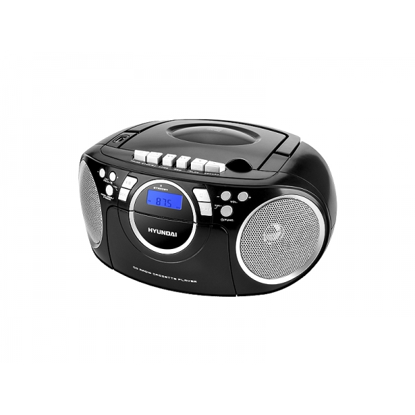 PS Boombox Hyundai TRC788AU3BS FM digitální tuner, kazeta, CD / MP3, USB, AUX.