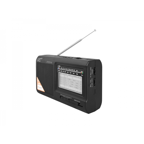 PS LTC-2016 WILGA přenosné USB rádio s vestavěnou dobíjecí baterií, ČERNÁ.