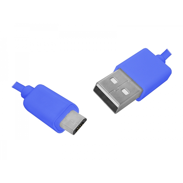 PS USB-micro USB kabel 1,5m, modrý, HQ.