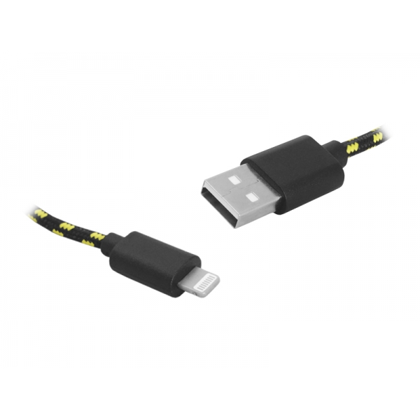 PS USB-iphone kabel, 1 m, černý.
