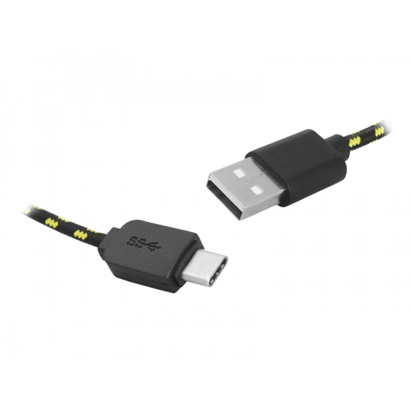 PS kabel USB-Type-C, 1 m, černý.