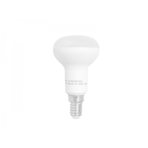 Žárovka PS LTC LED, R50, E14, SMD, 5W, 230V, teplé bílé světlo, 400 lm.