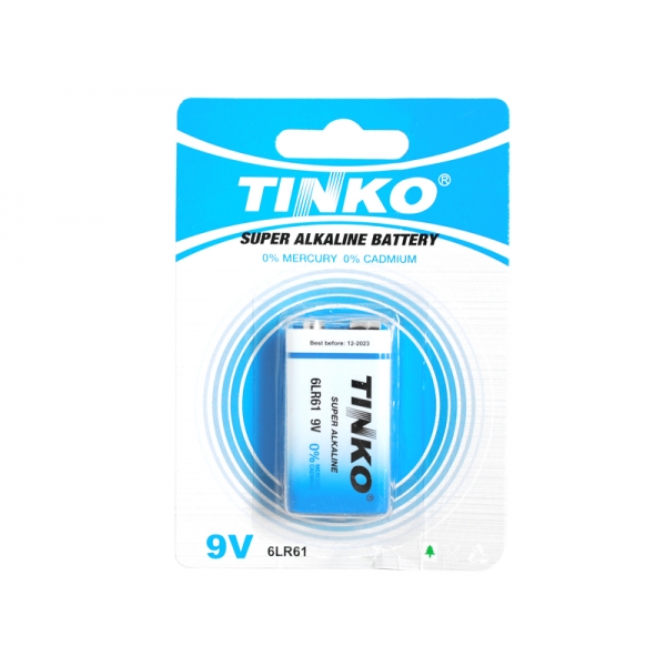 Bateria TINKO 6LR61 9V.