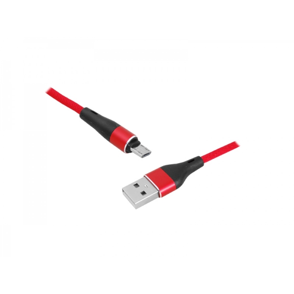 PS USB kabel - IPHONE 8pin, 1m, červený.