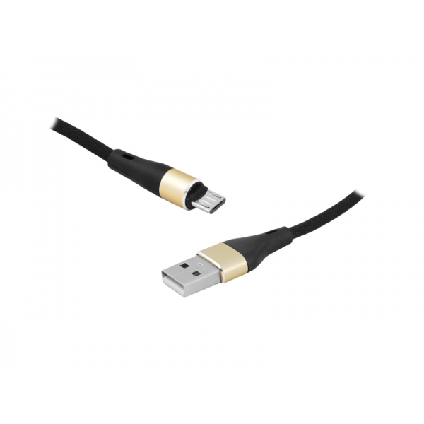 PS USB - microUSB kabel, 1m, černý.