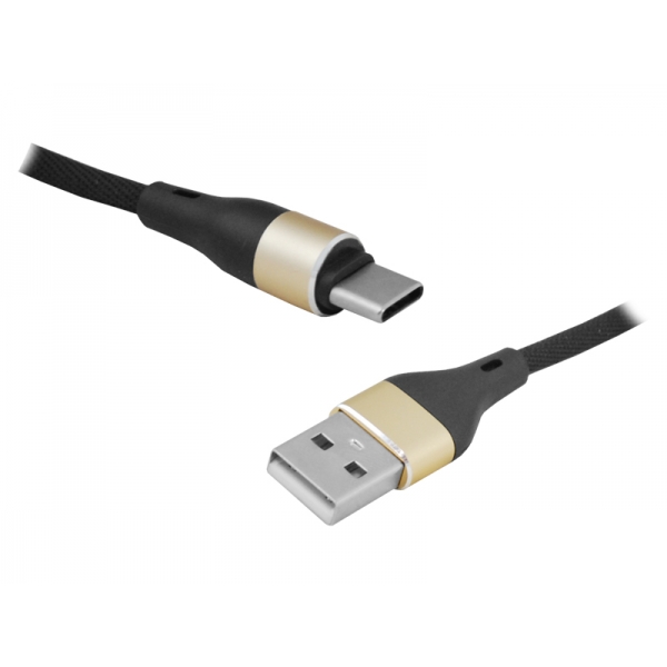 PS Kabel USB - Type-C 2m czarny.