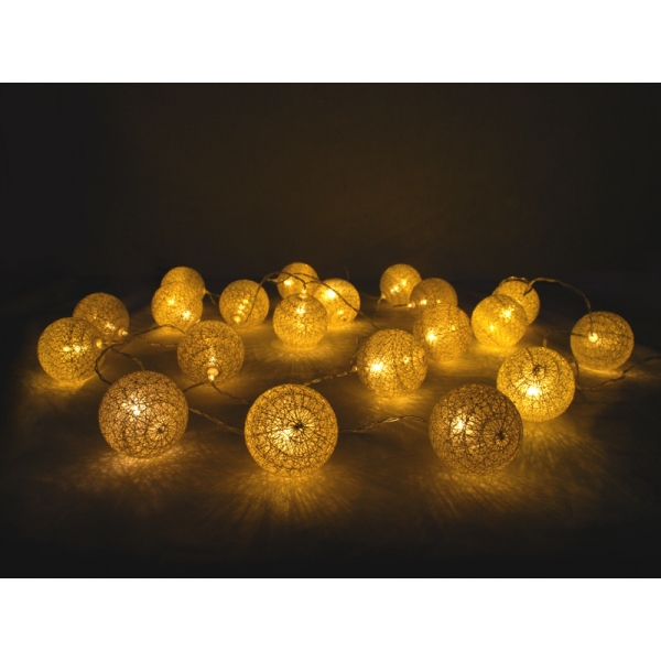 Dekorativní LED koule MOON do pokoje, 20 x 6 cm, zlatá.