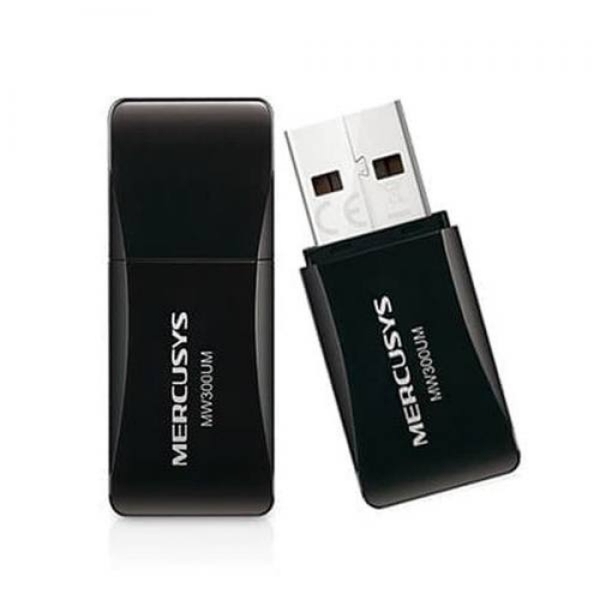 Mercusys MW300UM WIRELESS, jednopásmový, 300 MB/s, 802.11n/g/b USB adaptér.