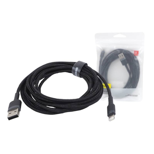 USB kabel - iPhone / 8pin / Lightning Baseus, 2 A, 3 m.