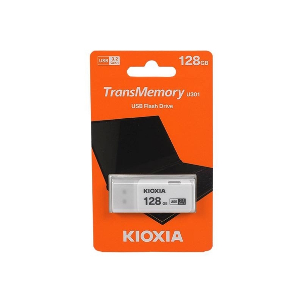 128 GB USB 3.0 Pendrive Kioxia U301, bílá.