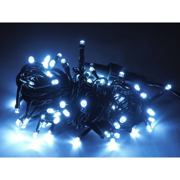 Osvětlení vánočního stromku 100 x LED Flash studená bílá + blesk studená bílá IP20 230V
