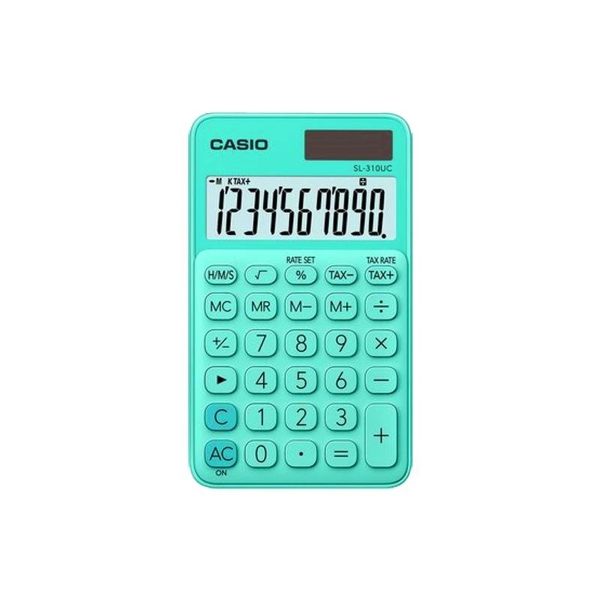 Kalkulačka Casio SL-310UC-GN-S zelená.