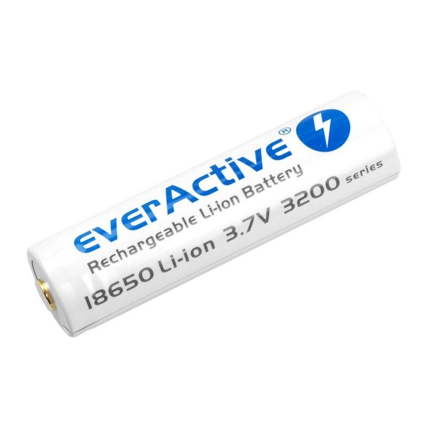 Baterie EverActive 18650, 3200 mAh, 3,7 V, dobíjecí, BOX.