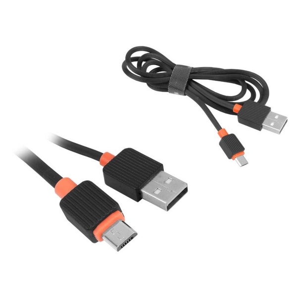 Micro USB kabel Somostel Powerline SMS-BP03, QuickCharger, 1 m, černý.