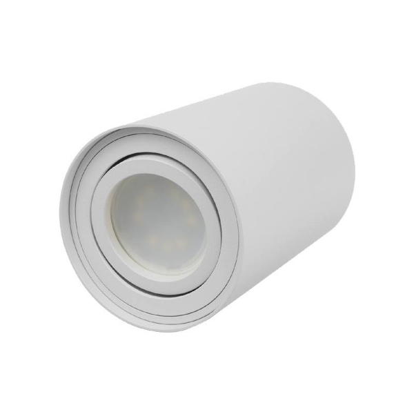 Halogenový reflektor GU10 MCE422 W pro přisazenou montáž, bílý, 80 x 115 mm, hliník.