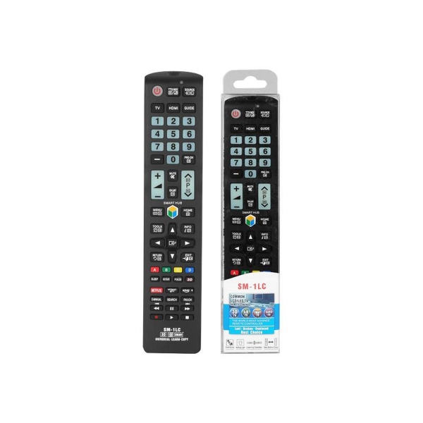 Univerzální dálkový ovladač SM-1LC pro LCD / LED TV Samsung, Netflix, Amazon, 3D.