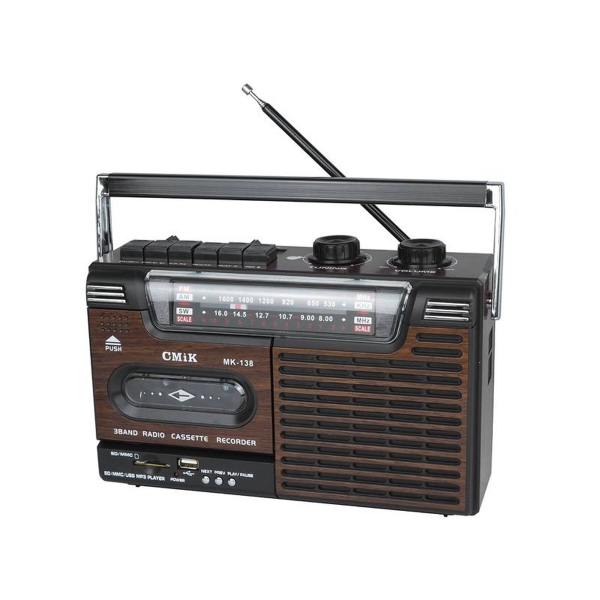 OLD STYLE MK-138 přenosné rádio, kazeta, USB, SD karta, AUX.