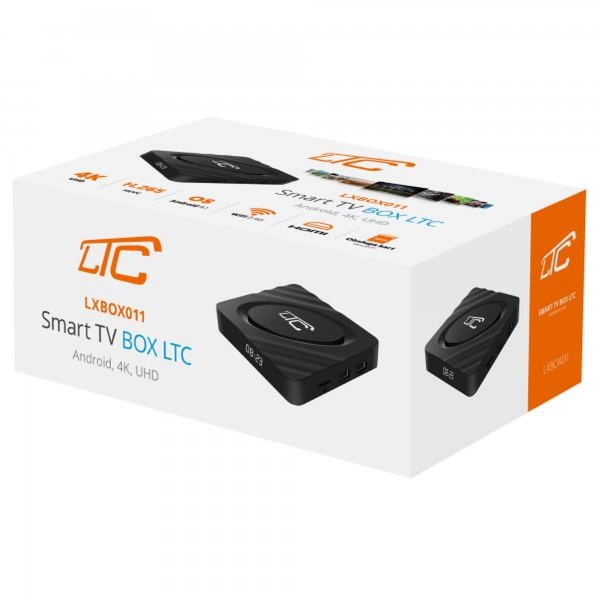 PS Smart TV BOX LTC, Android, 4K UHD.