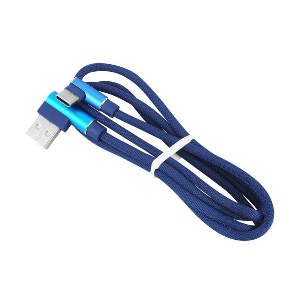 Kabel USB - USB C hranatý MODRÁ KK21U.