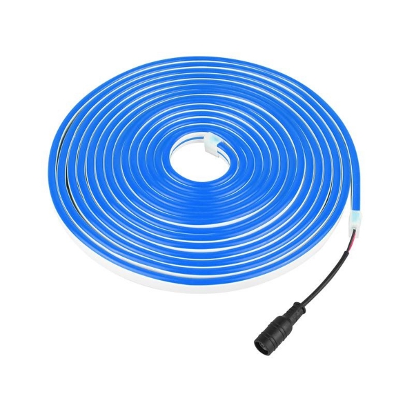 LED řetěz NEON FLEX jednostranný 2835, 12 V, 5 m, modrý.