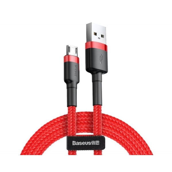 USB kabel - microUSB 1m, 2,4A, BASEUS, Quick Charge.