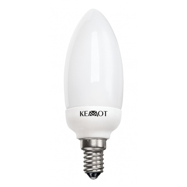 Kompaktní energeticky úsporná žárovka - svíčka  7W E14, 2700K