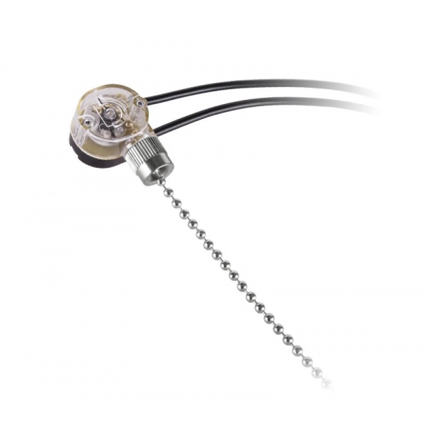Konektor - spínač stříbrný řetěz + kabel