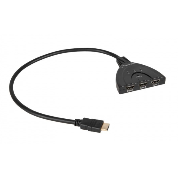 Konektor switch HDMI na kabelu 1 výstup / 3 vstupy