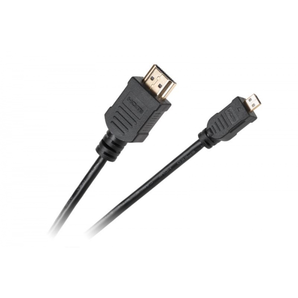 Kabel  zástrčka HDMI typ A -  zástrčka mikro HDMI typ D