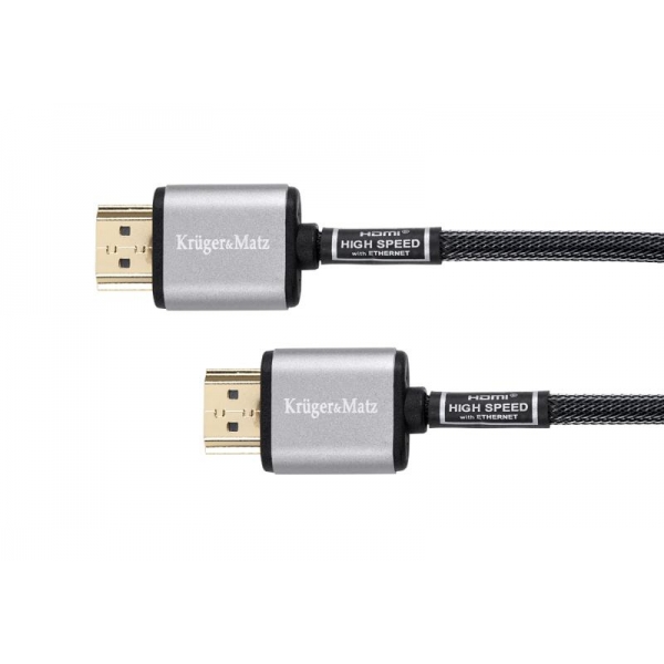 Kabel HDMI - HDMI zástrčka -zástrčka (A-A)  1.8m Kruger&Matz  4K
