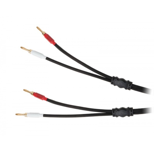 Reproduktorový kabel 3,0m Kruger & Matz (banánové zástrčky)
