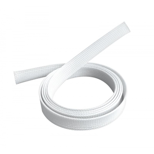 Polyesterová krycí trubka pro kabely - bílá A/V   1m/40mm