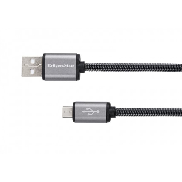 Kabel USB - micro USB zástrčka-zástrčka 1.8m Kruger&Matz
