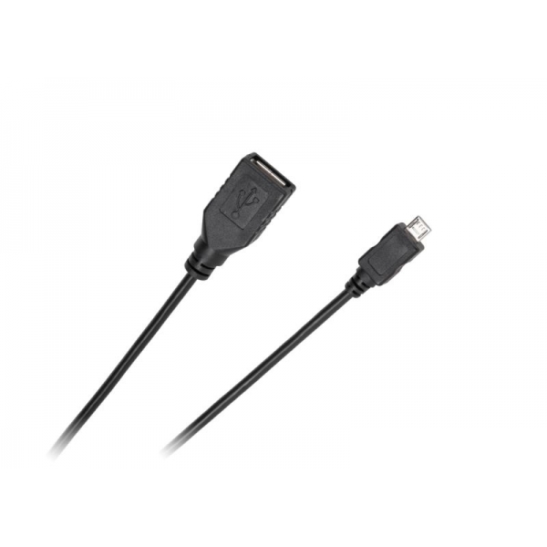 Kabel USB - micro USB zásuvka - zástrčka 0.2m Standard