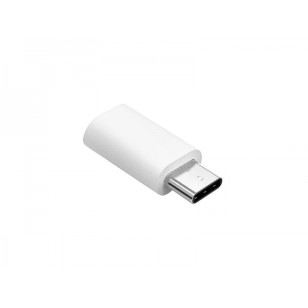 Adaptér - přechod Micro USB - USB typ  C bílý