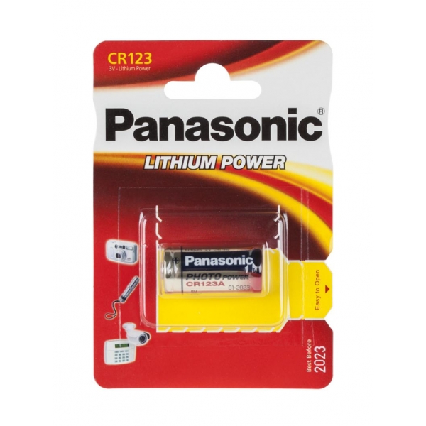 Baterie PANASONIC CR123 1ks./bl