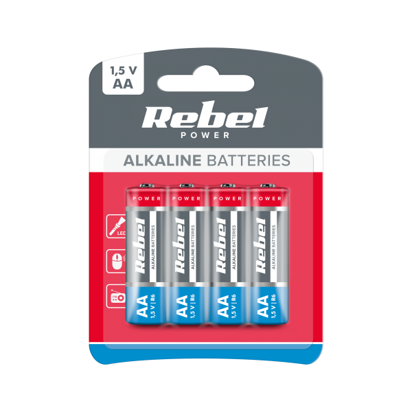 Alkalická baterie VIPOW LR6 4ks./blistr