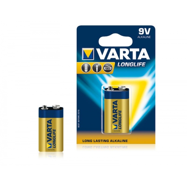Alkalická baterie VARTA 9V LONGLIFE 1ks./bl.