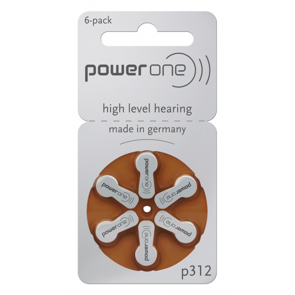 Baterie pro naslouchátka / naslouchadla POWER ONE VARTA PR41/312 6ks./bl.