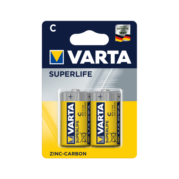Baterie VARTA R14 SUPERLIFE 2ks./bl.