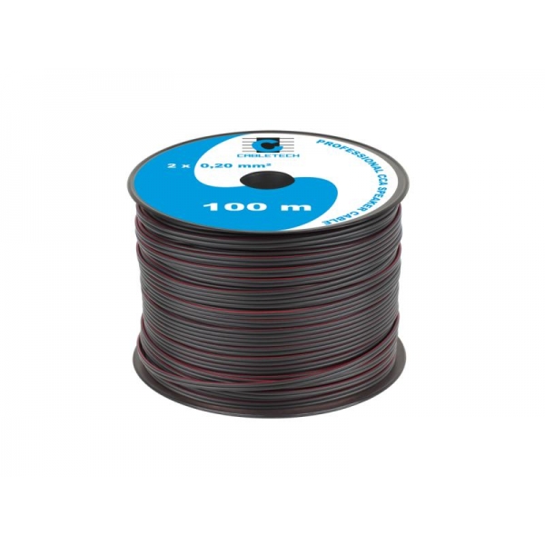 Reproduktorový kabel CCA 0.20mm černý
